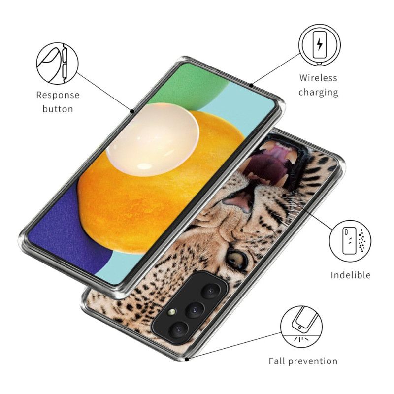 Pouzdro Samsung Galaxy A55 5g S Leopardím Vzorem