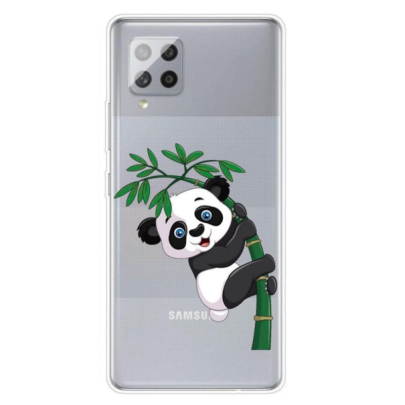 Samsung Galaxy 42 5g Pouzdro Transparentní Panda Na Bambusu