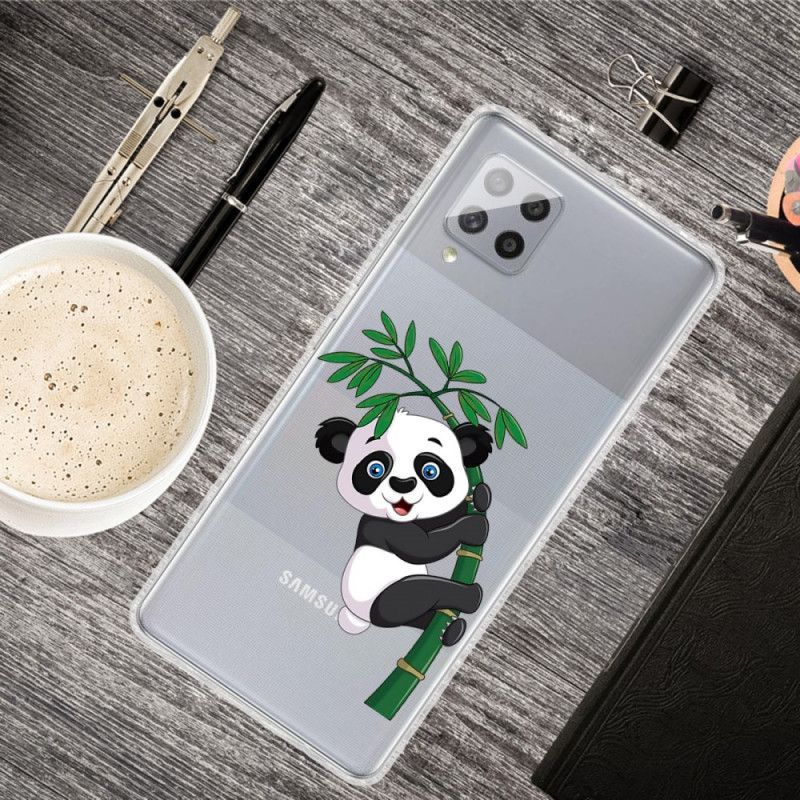 Samsung Galaxy 42 5g Pouzdro Transparentní Panda Na Bambusu