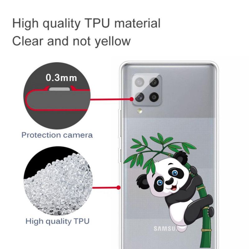 Samsung Galaxy 42 5g Pouzdro Transparentní Panda Na Bambusu