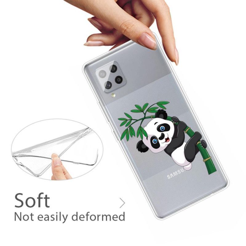 Samsung Galaxy 42 5g Pouzdro Transparentní Panda Na Bambusu