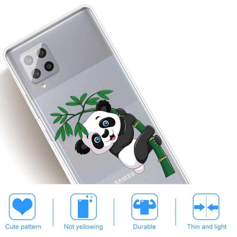 Samsung Galaxy 42 5g Pouzdro Transparentní Panda Na Bambusu