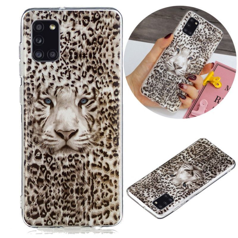 Samsung Galaxy A431 Fluorescenční Leopardí Pouzdro