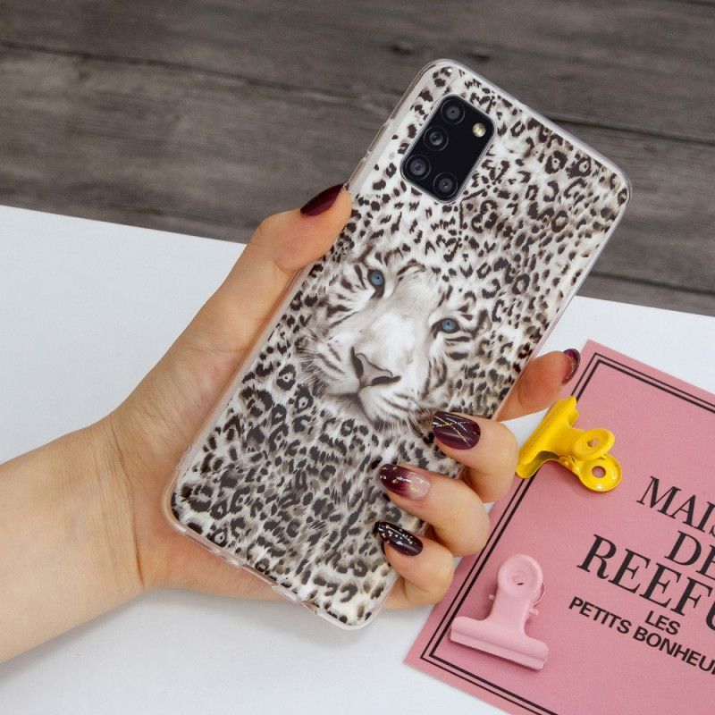 Samsung Galaxy A431 Fluorescenční Leopardí Pouzdro