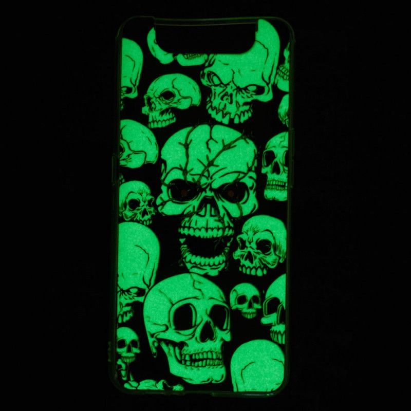 Samsung Galaxy A90 / A80 Case Pozor Na Fluorescenční Lebky