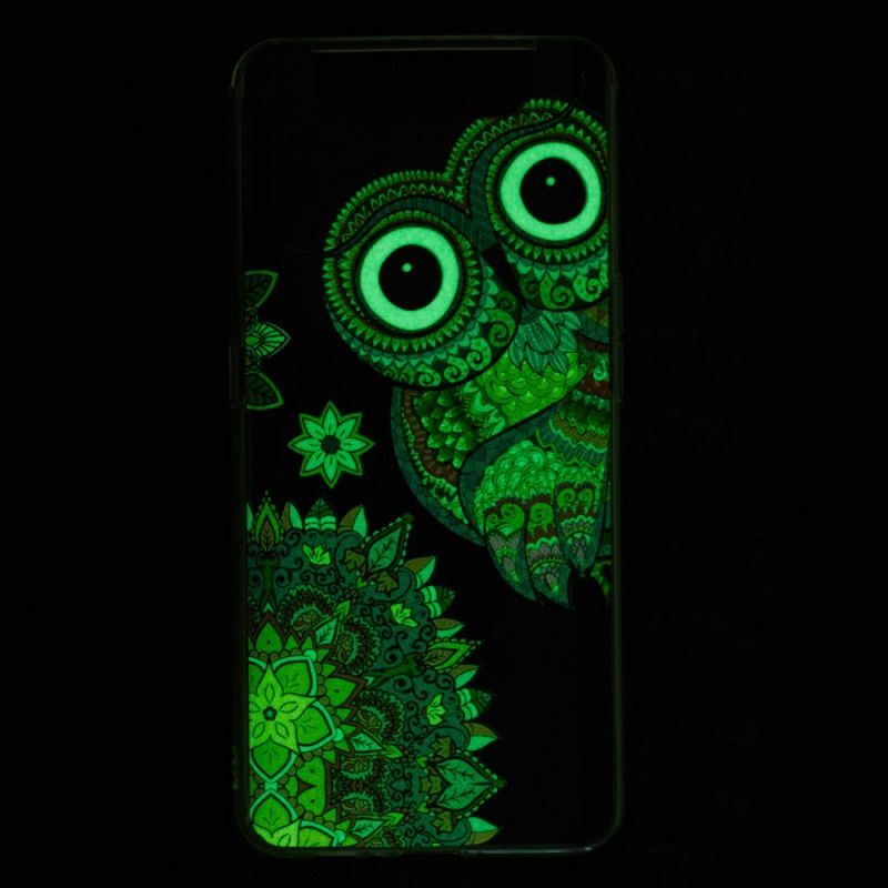 Samsung Galaxy A90 / A80 Fluorescenční Pouzdro Na Sovu Mandaly