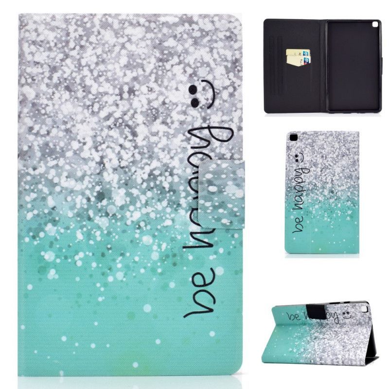 Samsung Galaxy Tab A 8.0 (2019) Be Happy Glitter Cover