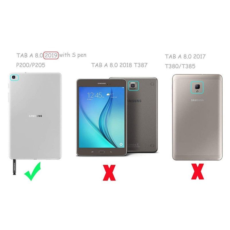 Samsung Galaxy Tab A 8.0 (2019) Matné Silikonové Pouzdro