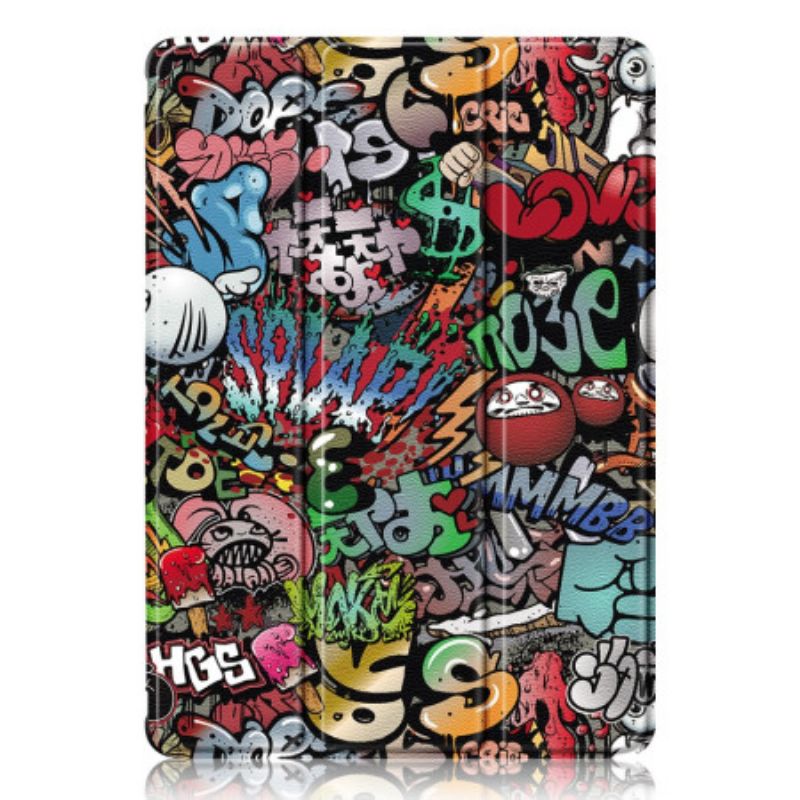 Samsung Galaxy Tab S9 Držák Na Dotykové Pero Na Průhledné Zadní Straně Graffiti