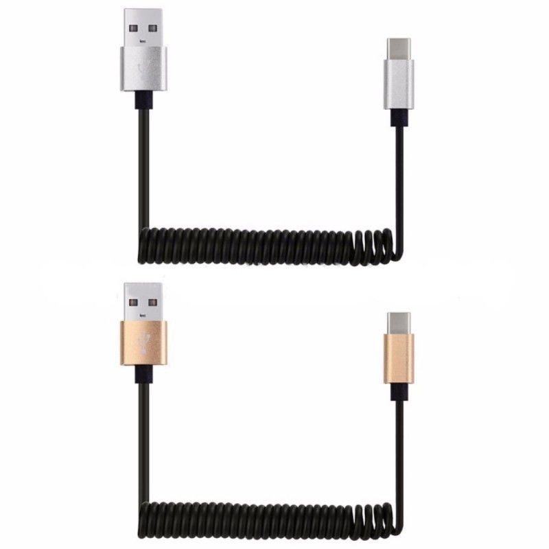 Usb Na Usb C Pružinový Nabíjecí Kabel