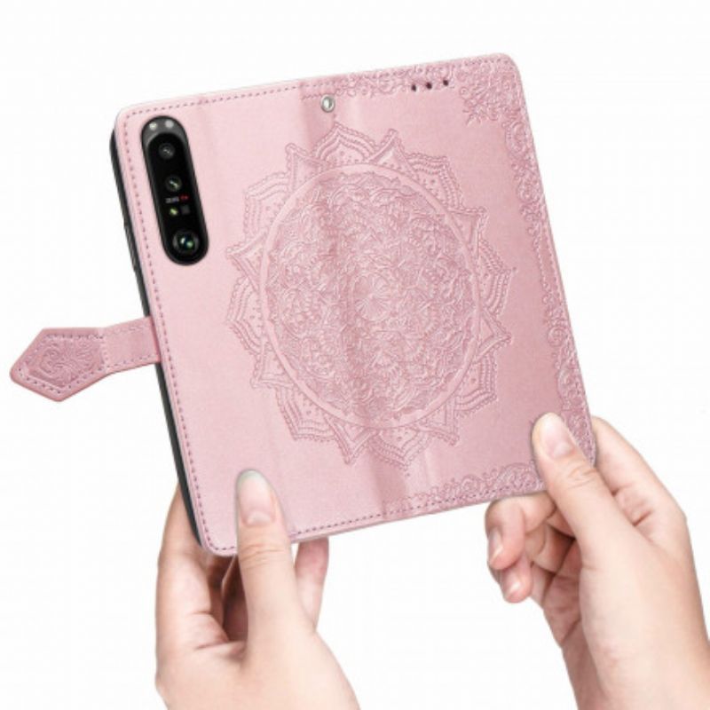 Flipové Pouzdro Sony Xperia 1 Iii Středověká Mandala