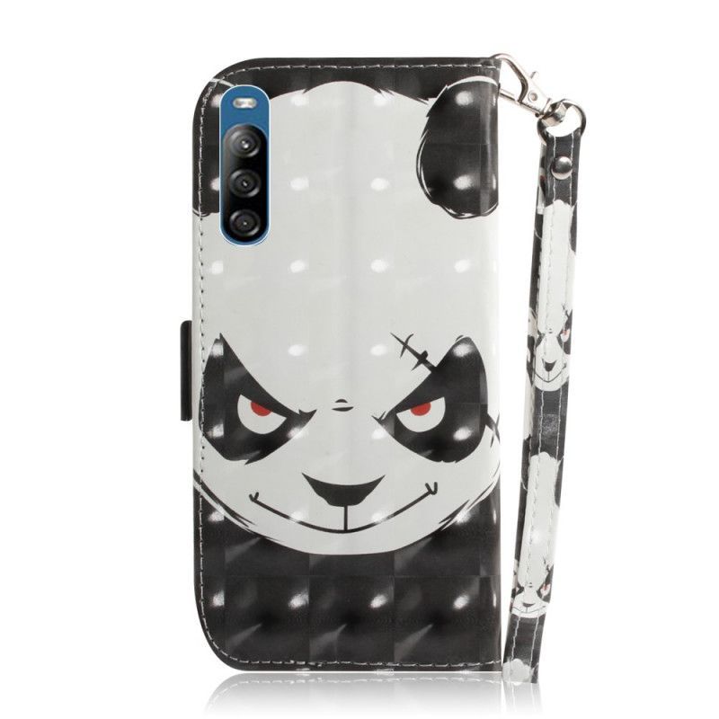 Flipové Pouzdro Sony Xperia L4 Rozzlobená Panda S Popruhem