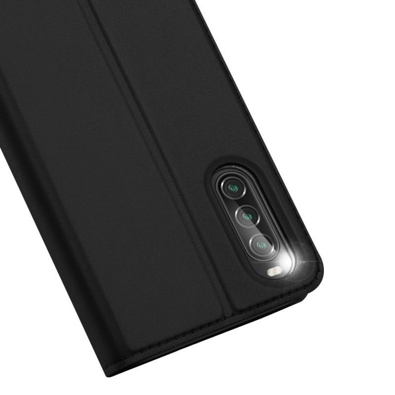 Kožené Pouzdro Folio Na Sony Xperia 10 Ii Kůže Pro Dux Ducis