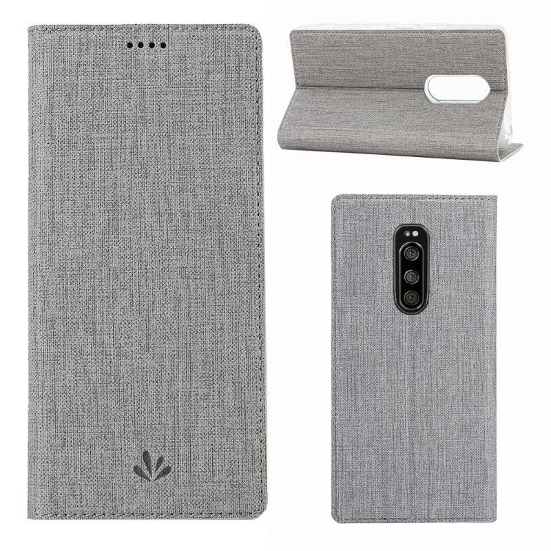 Kožené Pouzdro Folio Sony Xperia 1 Texturovaný