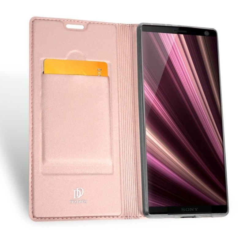 Kožené Pouzdro Folio Sony Xperia 10 Plus Série První Třídy