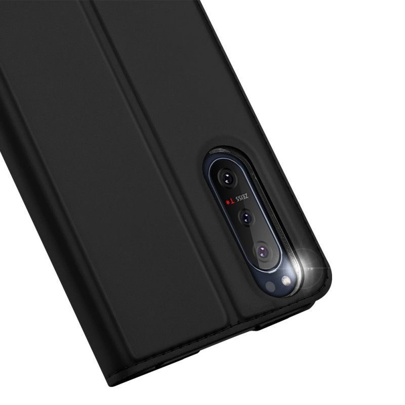 Kožené Pouzdro Folio Sony Xperia 5 Ii Kůže Pro Dux Ducis