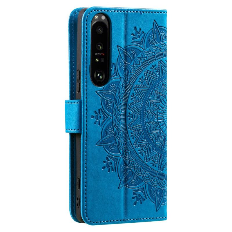 Kožený Kryt Sony Xperia 1 Vi Mandala Sun S Popruhem