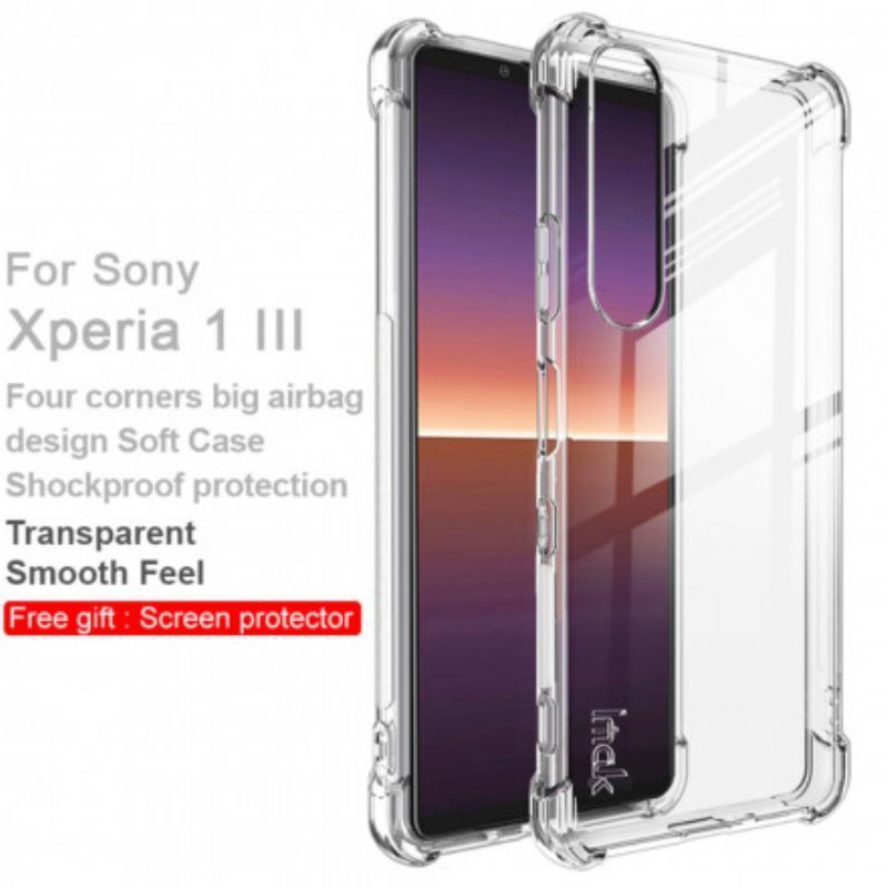 Kryt Na Sony Xperia 1 Iii Transparentní S Filmem Imak Screen