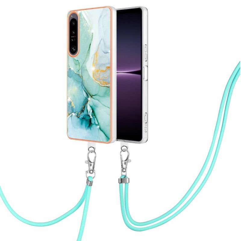 Kryt Na Sony Xperia 1 IV Na Lana S Mramorovou Šňůrou