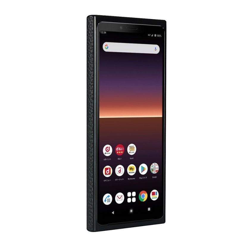 Kryt Sony Xperia 10 Ii Pravá Liči Kůže S Páskem