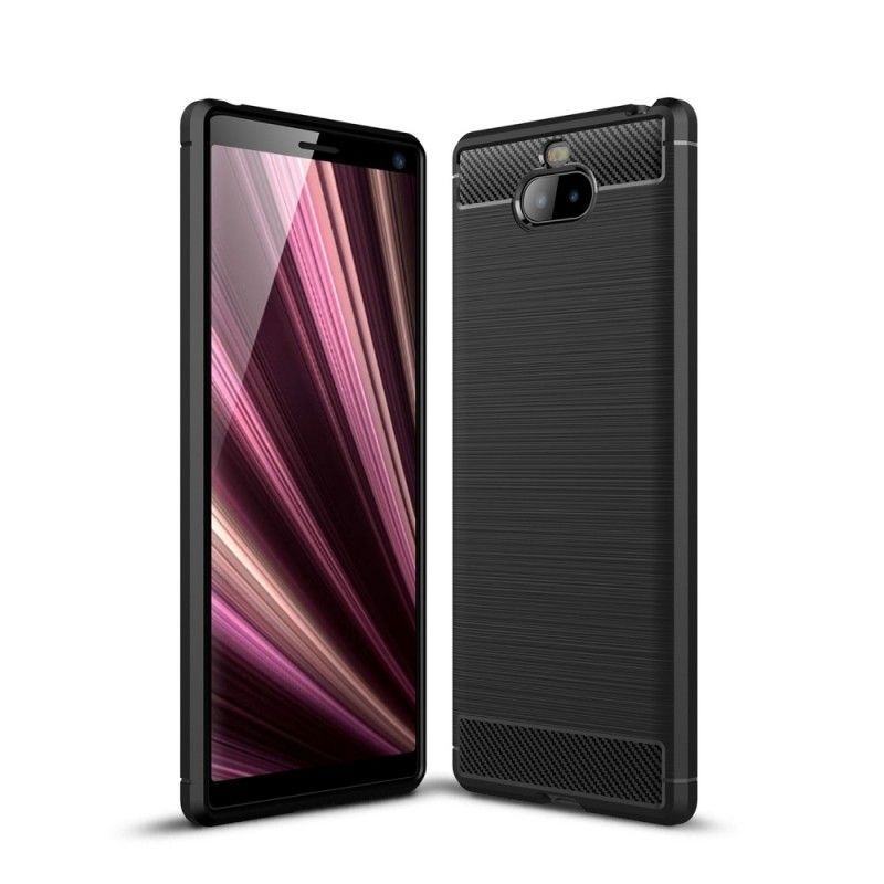 Kryt Sony Xperia 10 Kartáčované Uhlíkové Vlákno