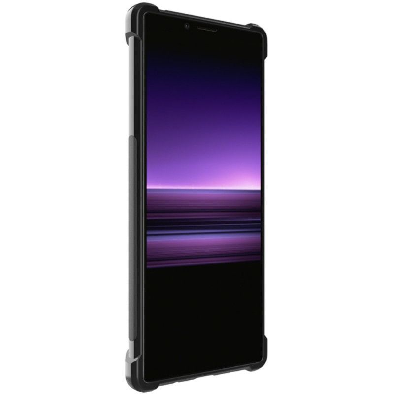 Kryt Sony Xperia 5 Imak Kartáčované Uhlíkové Vlákno