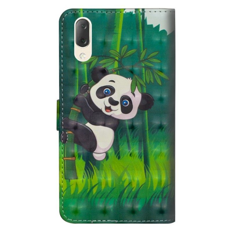 Peněženková Pouzdra Sony Xperia L3 Panda A Bambus