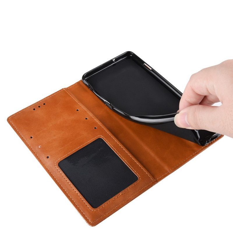 Flip Cover Xiaomi Mi Note 10 / Note 10 Profesionální Stylizovaný Vintage Kožený Efekt