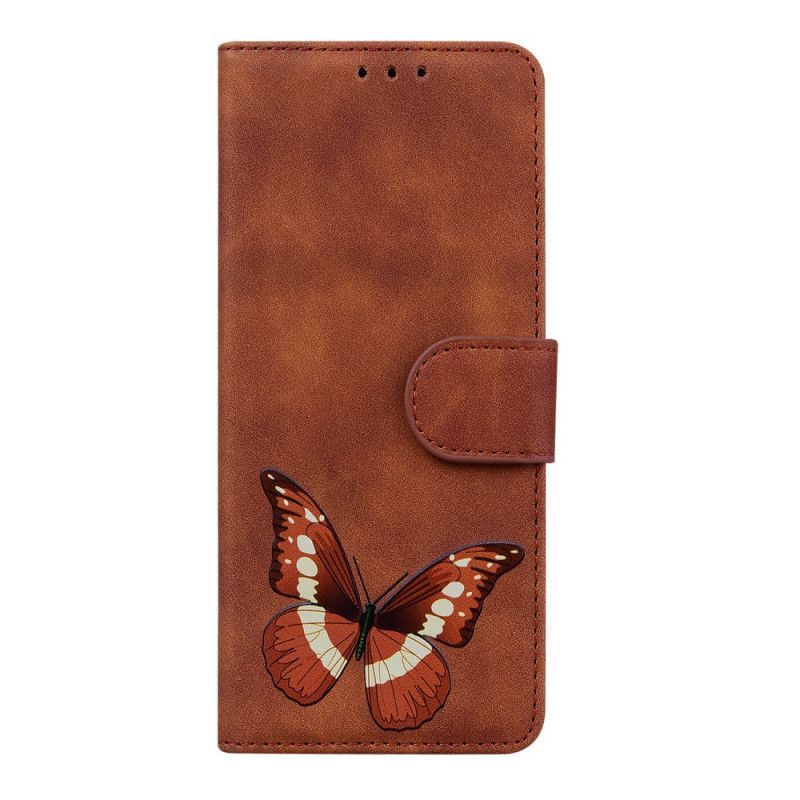 Flipové Pouzdro Na Xiaomi Redmi Note 11 / 11S Skin-touch Butterfly