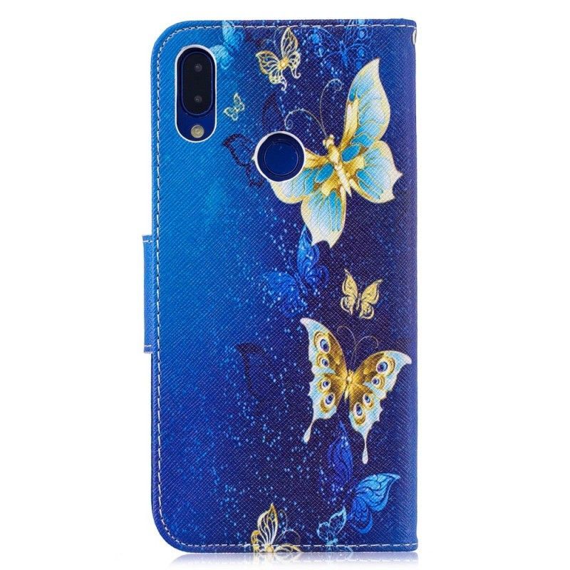 Flipové Pouzdro Na Xiaomi Redmi Note 7 Motýli V Noci