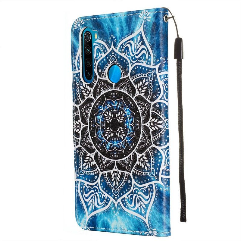 Flipové Pouzdro Na Xiaomi Redmi Note 8 Černá Pásková Mandala