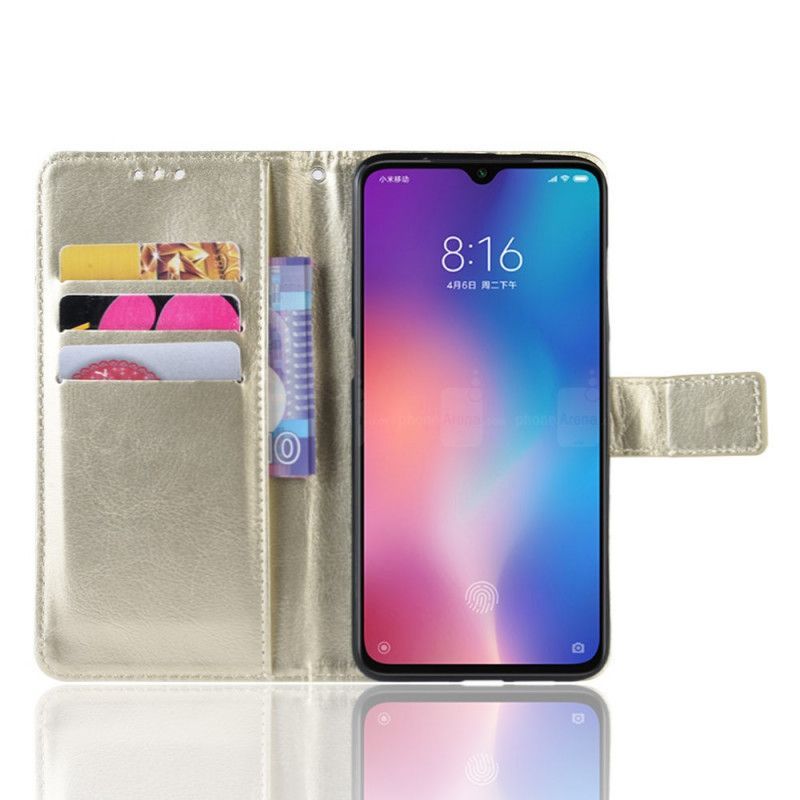 Flipové Pouzdro Xiaomi Mi 9 Lite Lesklá Imitace Kůže