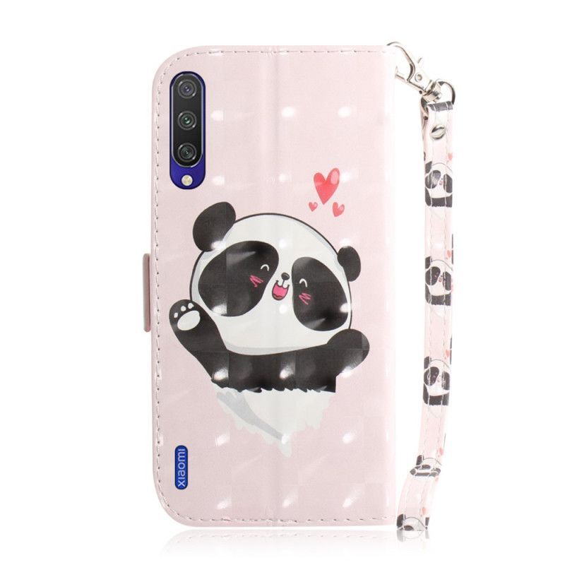 Flipové Pouzdro Xiaomi Mi A3 Panda Love S Popruhem