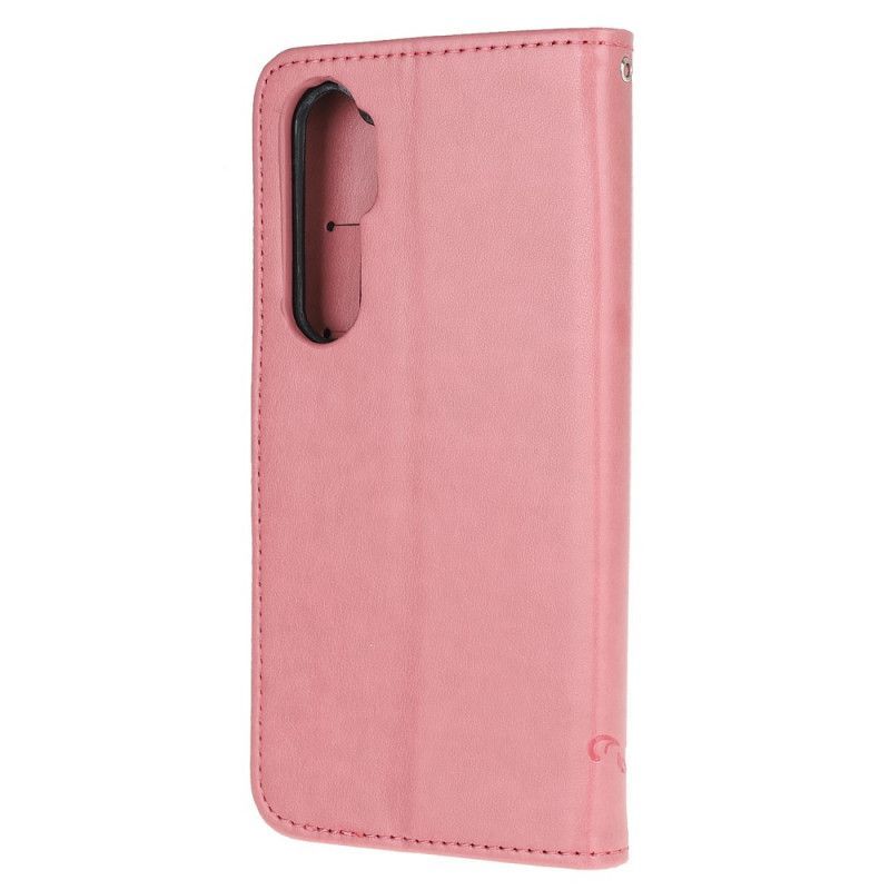 Flipové Pouzdro Xiaomi Mi Note 10 Lite Asijští Motýli A Květiny