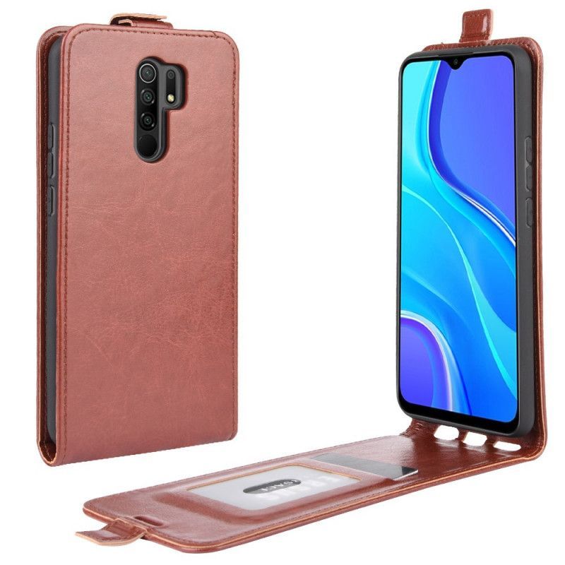 Flipové Pouzdro Xiaomi Redmi 9 Efekt Skládací Kůže