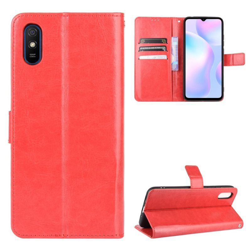 Flipové Pouzdro Xiaomi Redmi 9a Lesklá Imitace Kůže