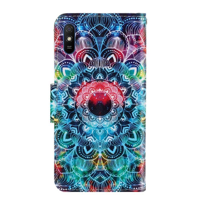 Flipové Pouzdro Xiaomi Redmi 9a Okázalá Pásková Mandala