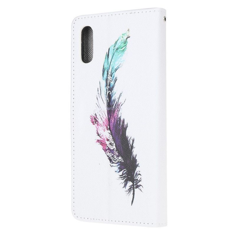 Flipové Pouzdro Xiaomi Redmi 9a Pírko Do Tanga