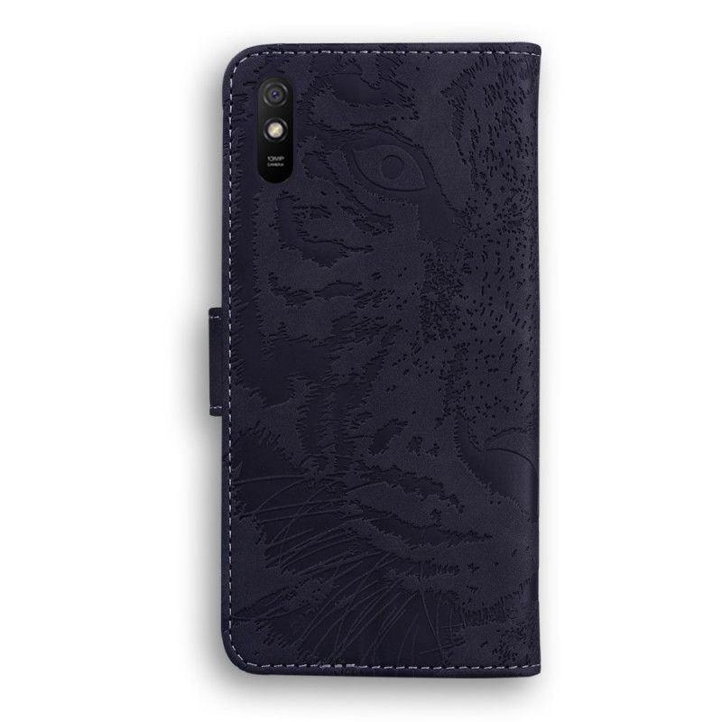 Flipové Pouzdro Xiaomi Redmi 9a Tisk Obličeje Tygra