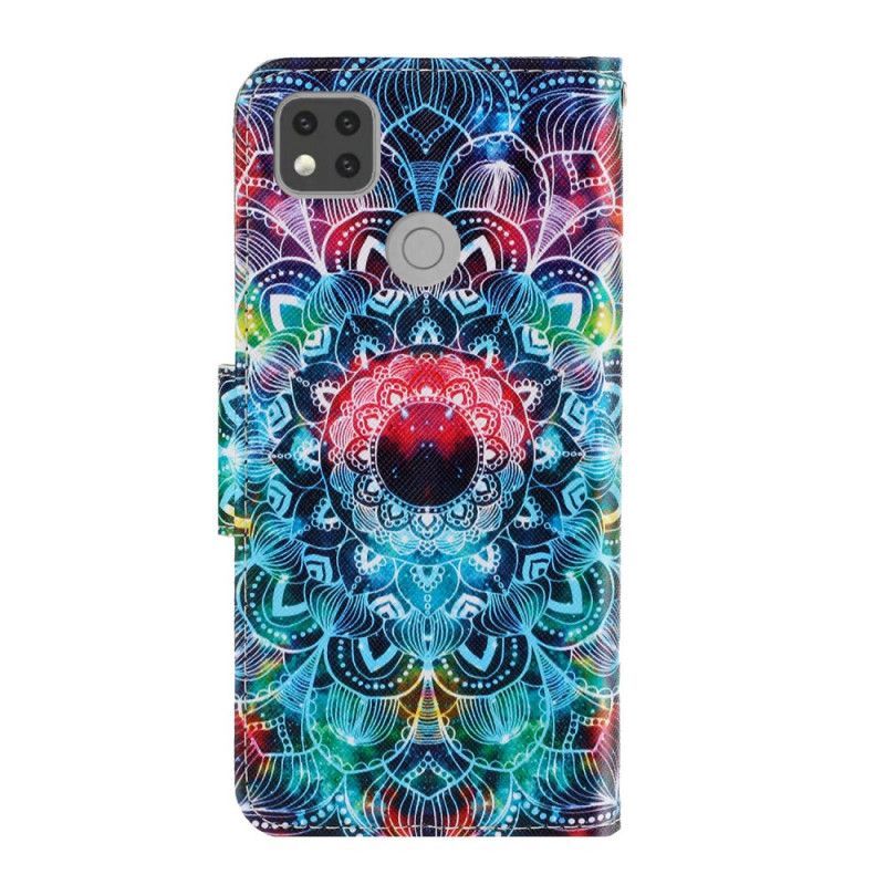 Flipové Pouzdro Xiaomi Redmi 9c Okázalá Pásková Mandala