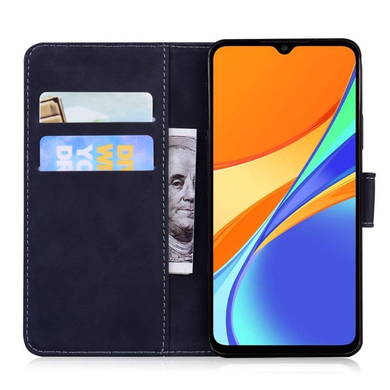 Flipové Pouzdro Xiaomi Redmi 9c Tisk Obličeje Tygra