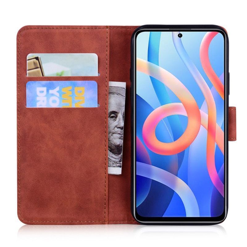 Flipové Pouzdro Xiaomi Redmi Note 11 / Poco M4 Pro 5g Potisk Obličeje Tygra