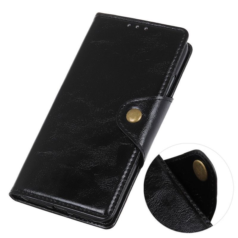 Flipové Pouzdro Xiaomi Redmi Note 8 Pro Lakovaný Knoflík Z Umělé Kůže