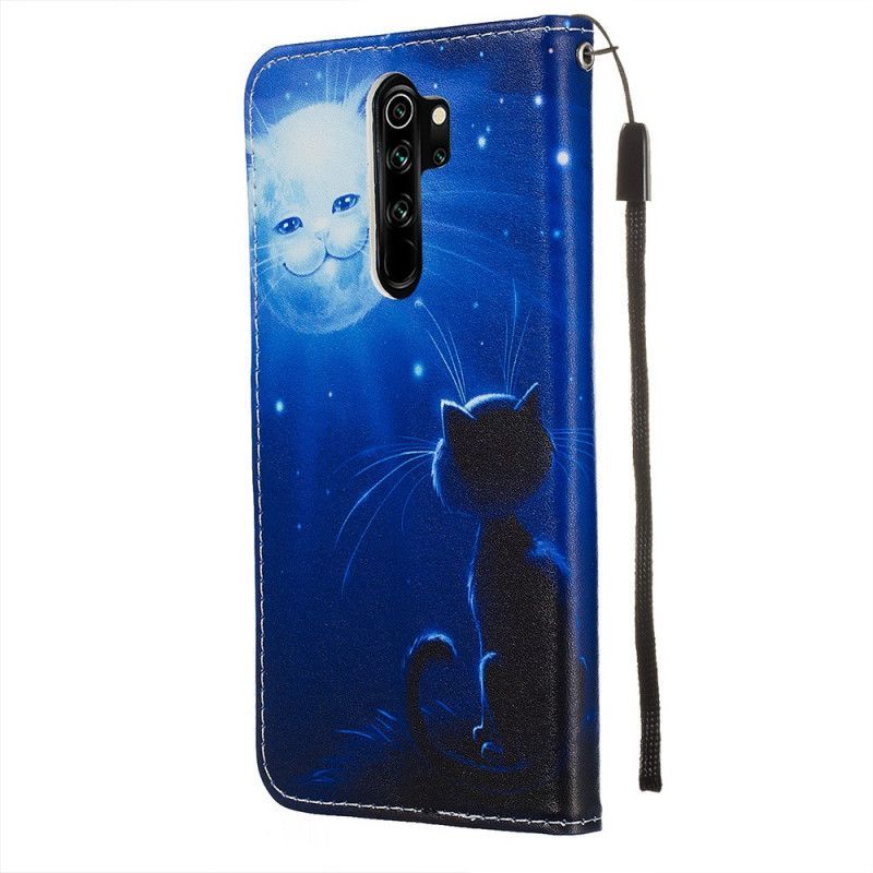 Flipové Pouzdro Xiaomi Redmi Note 8 Pro Tanga Měsíčního Svitu Kočky