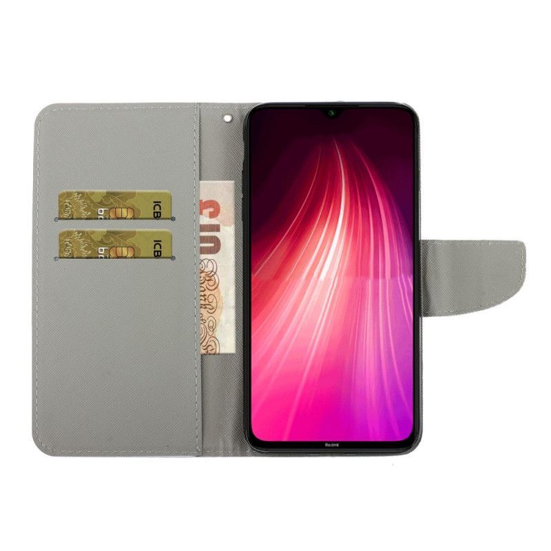 Flipové Pouzdro Xiaomi Redmi Note 8 Prožijte To S Popruhem