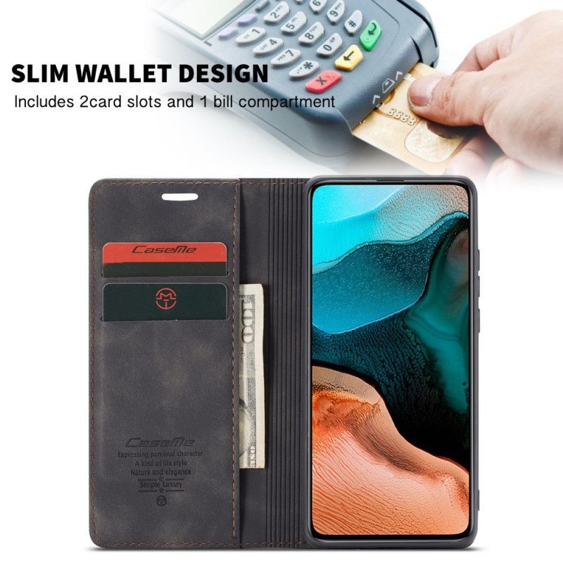 Flipový Kryt Xiaomi Kožené Pouzdro Folio Poco F2 Pro Caseme Imitace Kůže