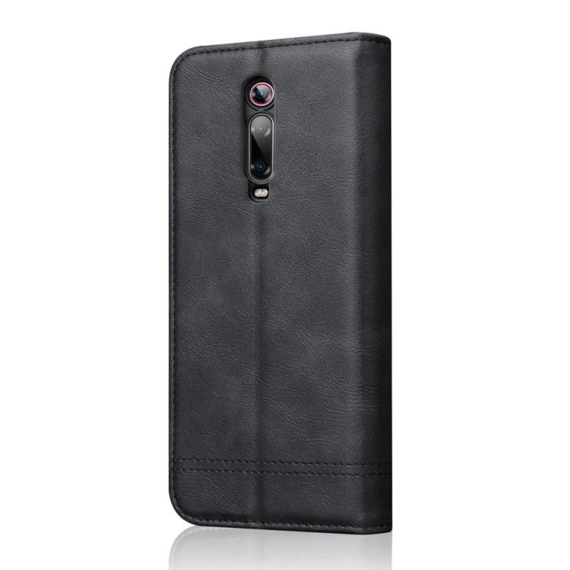 Kožené Pouzdro Folio Na Xiaomi Mi 9t / Mi 9t Pro Prošívání S Koženým Efektem