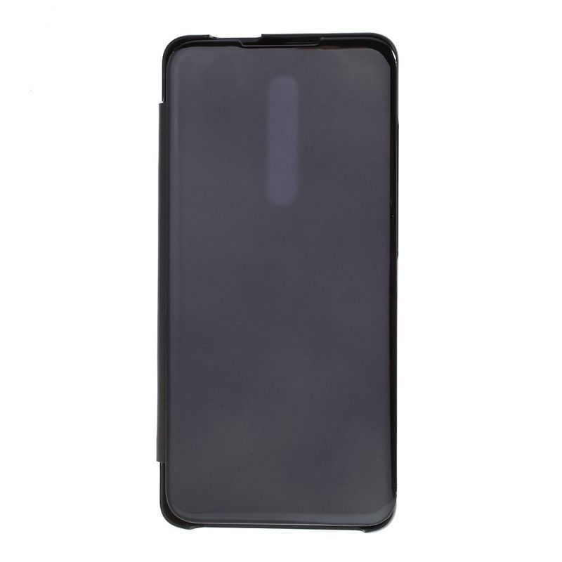 Kožené Pouzdro Folio Na Xiaomi Mi 9t / Mi 9t Pro Zrcadlový A Kožený Efekt