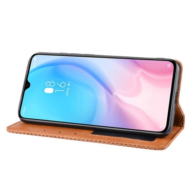 Kožené Pouzdro Folio Na Xiaomi Mi A3 Stylizovaný Vintage Kožený Efekt