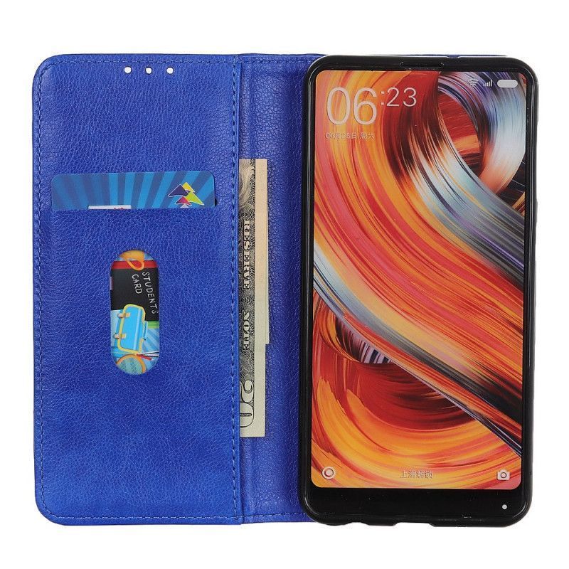 Kožené Pouzdro Folio Na Xiaomi Redmi Note 11 / Poco M4 Pro 5g Elegantní Štípaná Liči Kůže